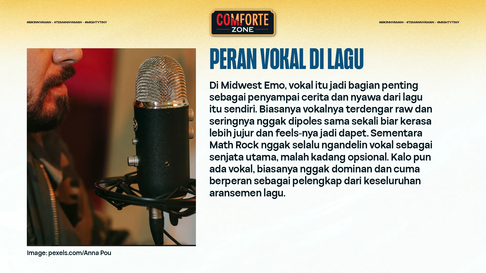 PERAN VOKAL DI LAGU