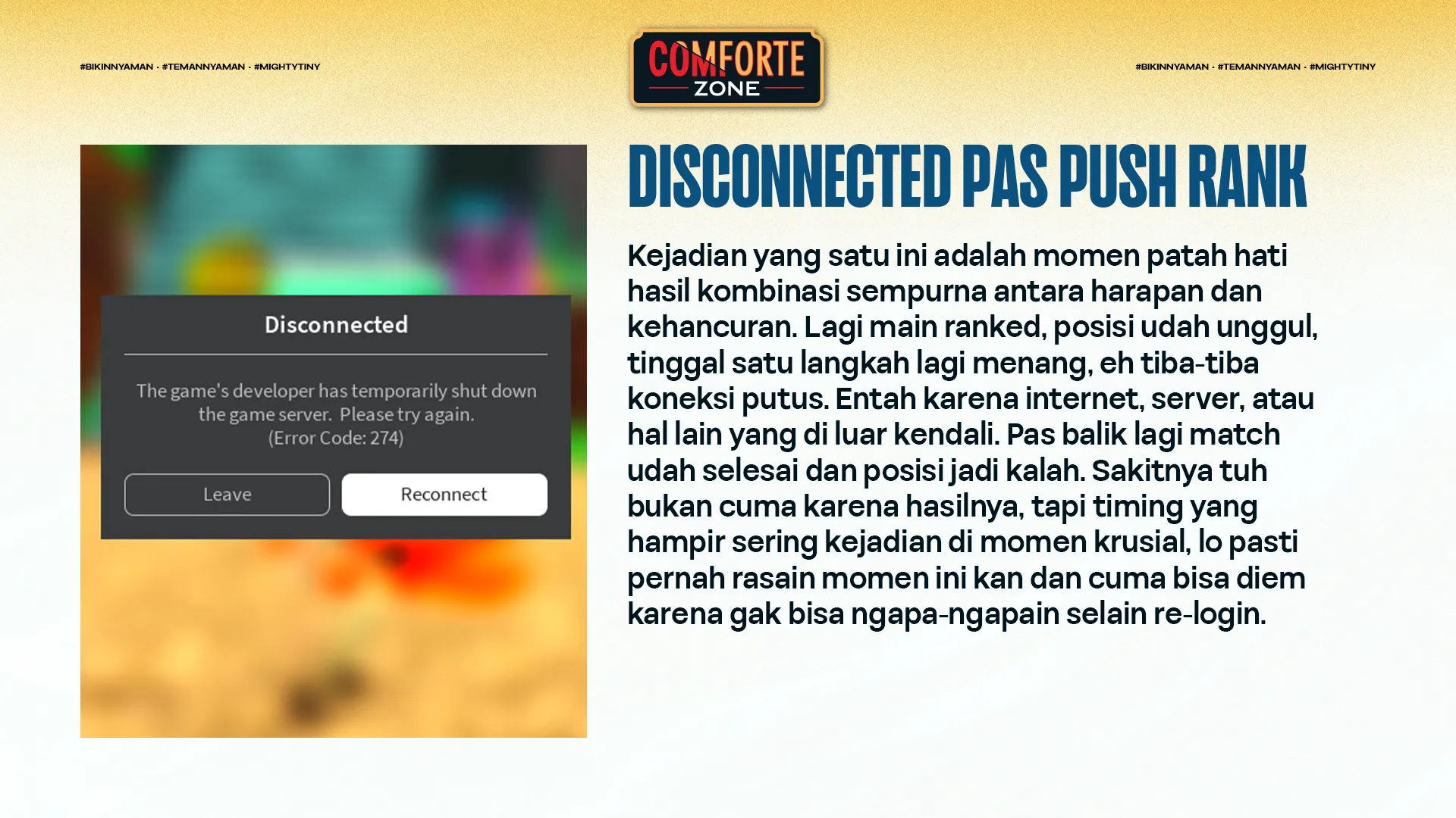 DISCONNECTED PAS PUSH RANK